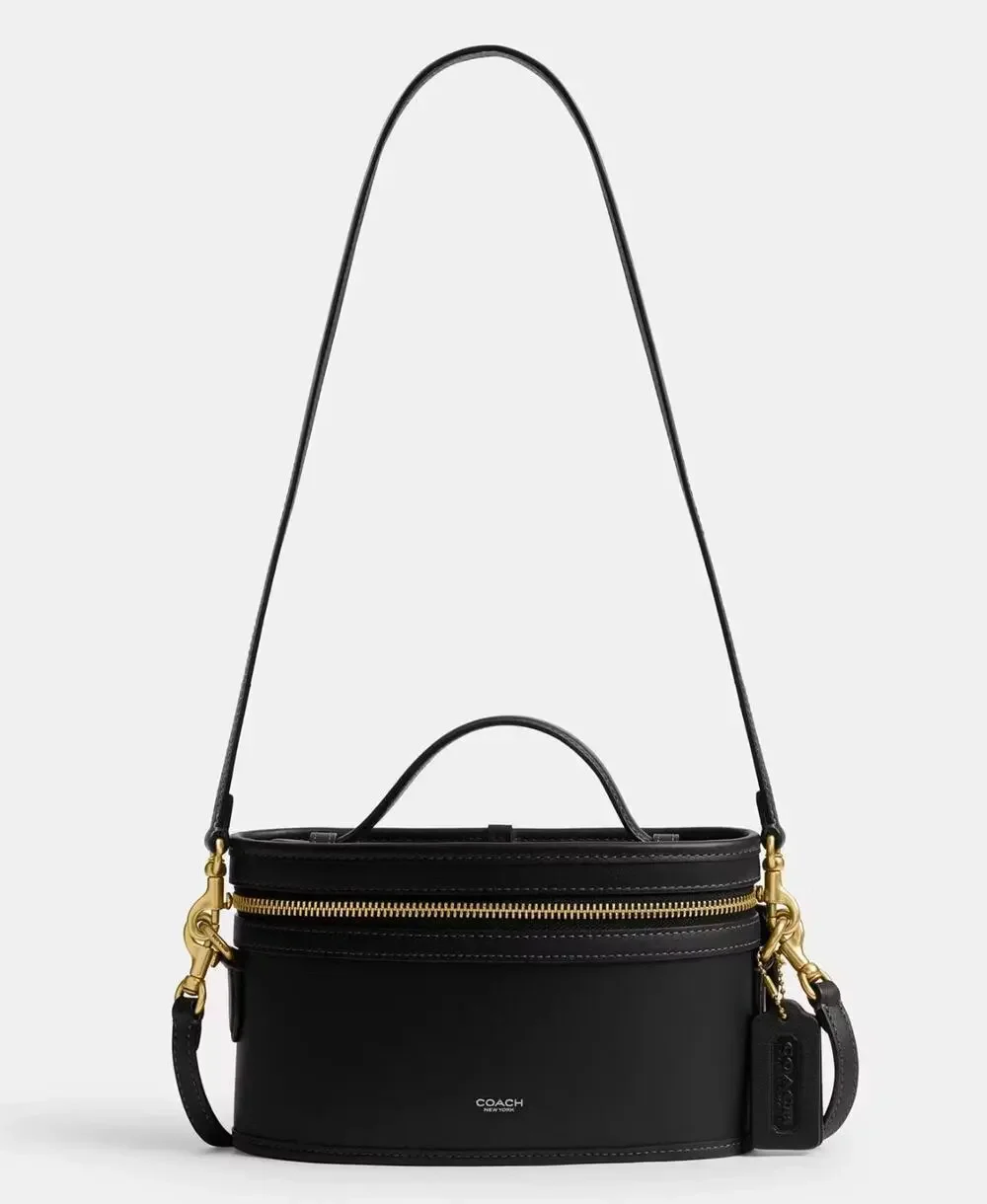 B17-011 NWT Coach Trail Bag CBG93 Black /Gold